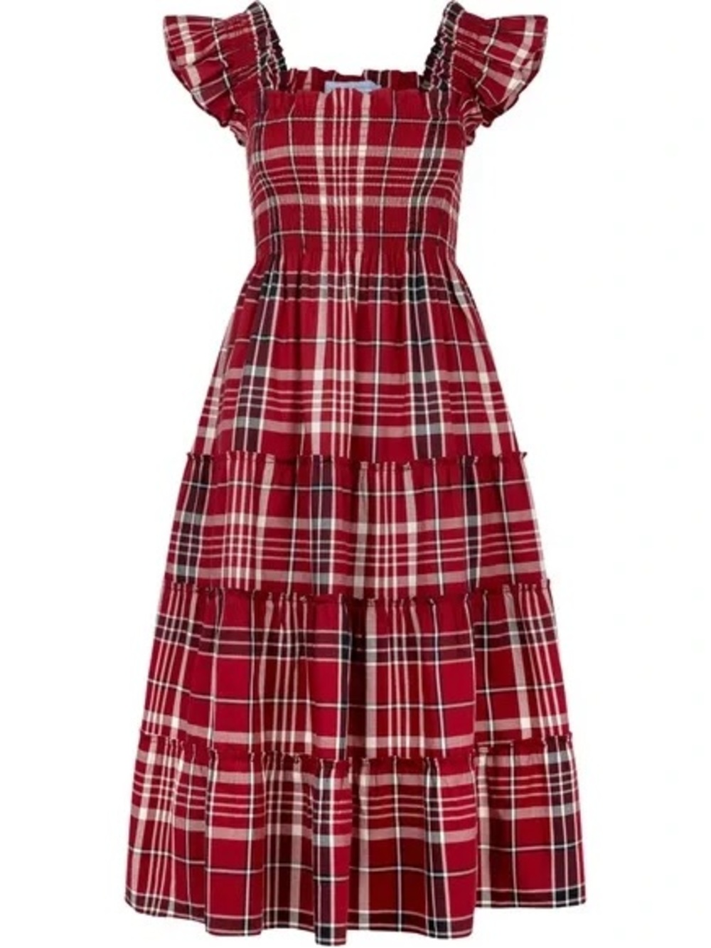 Hill House Ellie Nap Dress Crimson Tartan